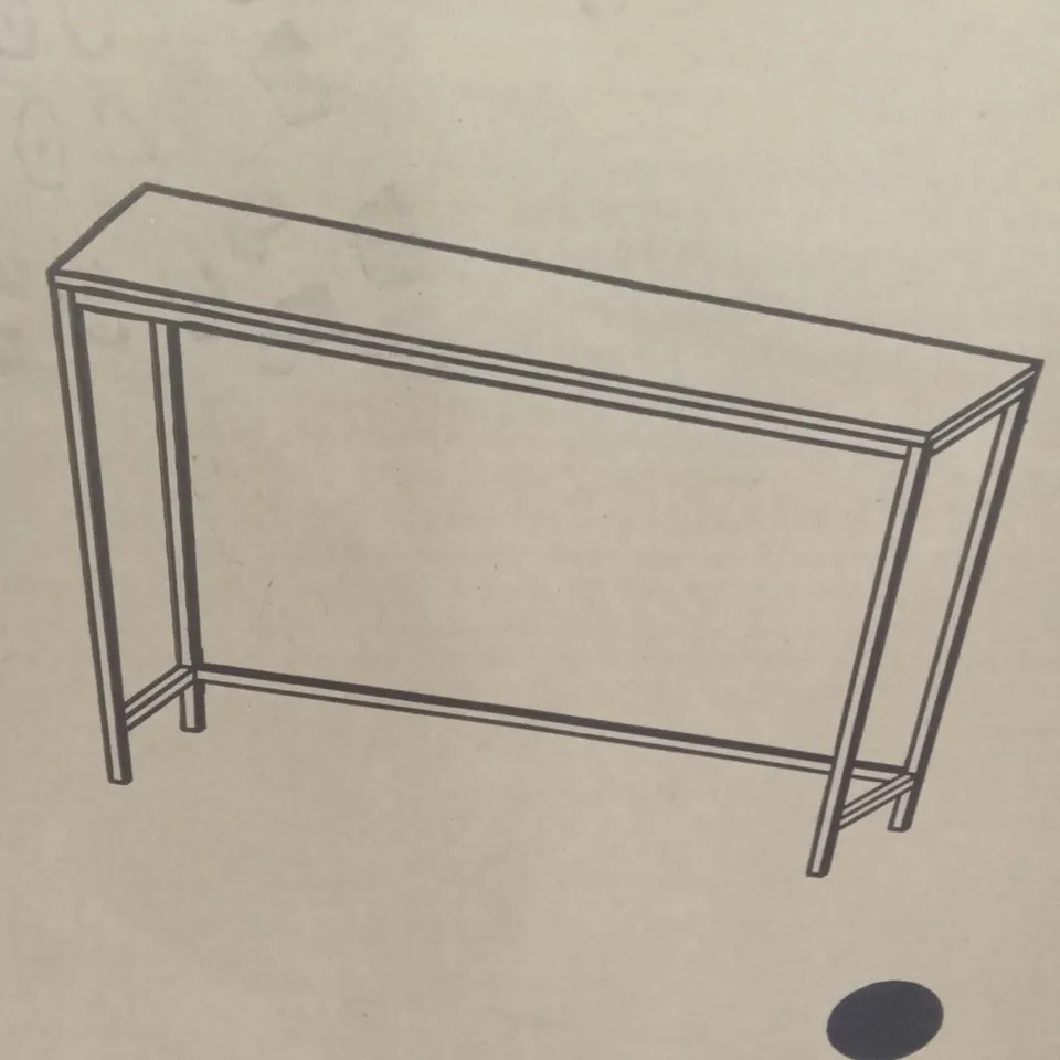 BOXED BIRLEA URBAN CONSOLE TABLE - RUSTIC