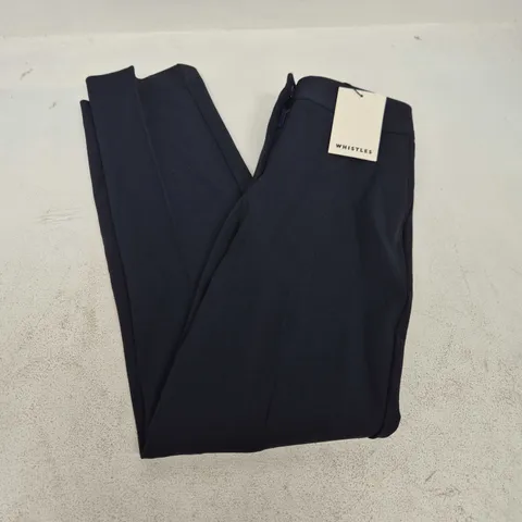 WHISTLES LILY CIGARETTE TROUSERS IN NAVY - UK 8