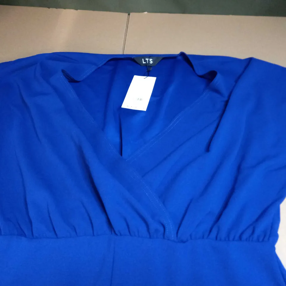 LONG TALL SALLY BODYSUIT DRESS IN BLUE - UK 14-16