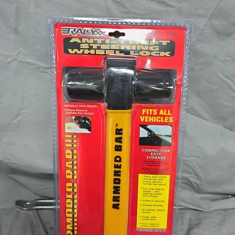 RALLY ARMOR BAR ANTI-THEFT STEERING WHEEL LOCK – SEALED PACK 