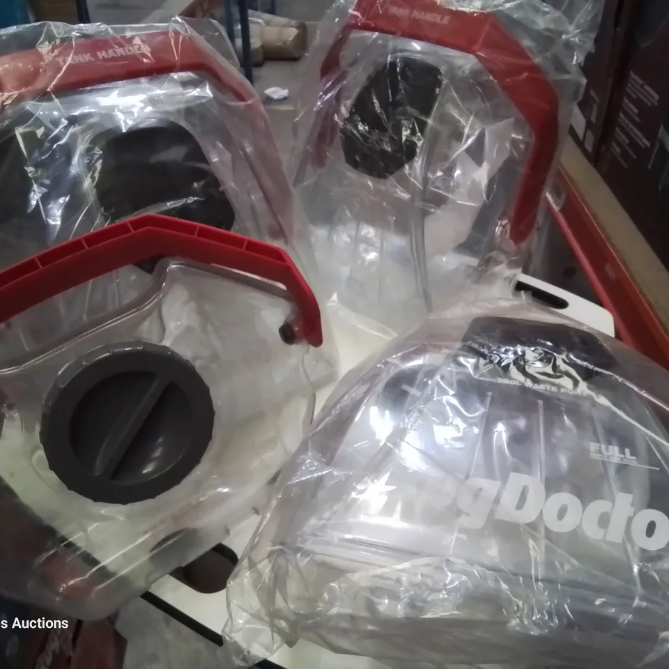 FOUR ASSORTED RUG DOCTOR TANKS