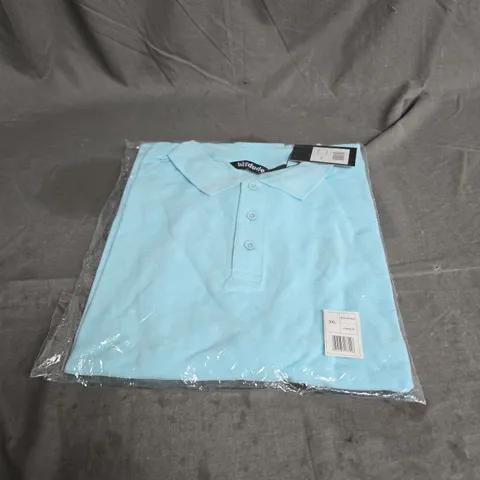 BIGDUDE POLO SHIRT IN LIGHT BLUE SIZE 3XL