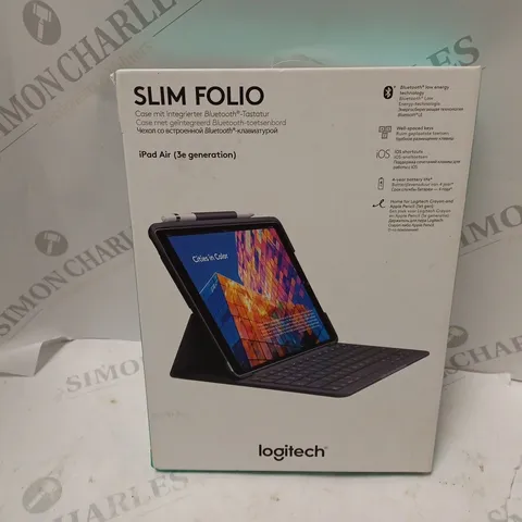 BOXED LOGITECH SLIM FOLIO IPAD AIR 3E GEN CASE