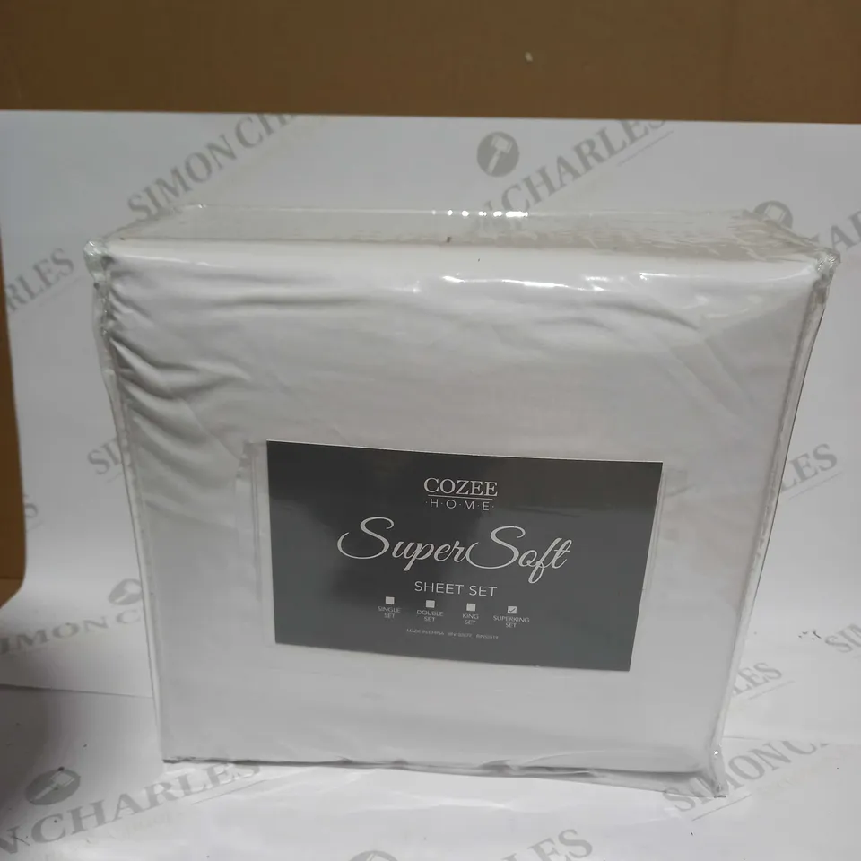 COZEE HOME SUPERSOFT SHEET SET - SUPERKING