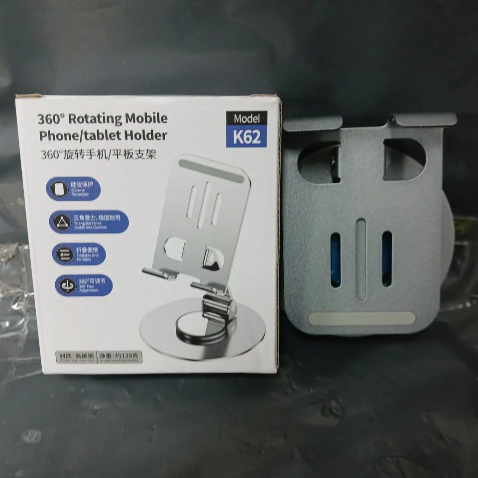 3 BOXED K62 360 ROTATING MOBILE PHONE/TABLET HOLDER