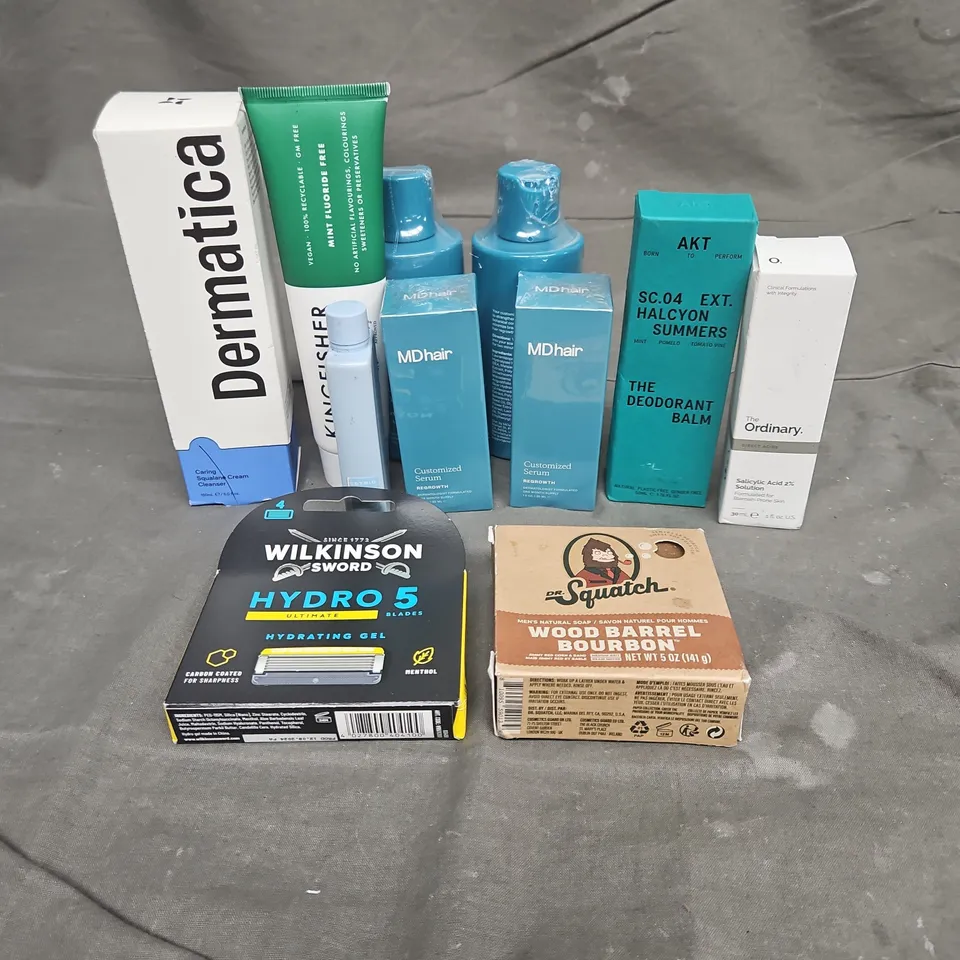 APPROXIMATEY 20 HEALTH AND BEAUTY PRODUCTS TO INCLUDE - DERMATICA SQUALENE CLEANSER - ESTRID ANTIPERSPIRANT REFILL - AKT DEODORANT BALM - ETC