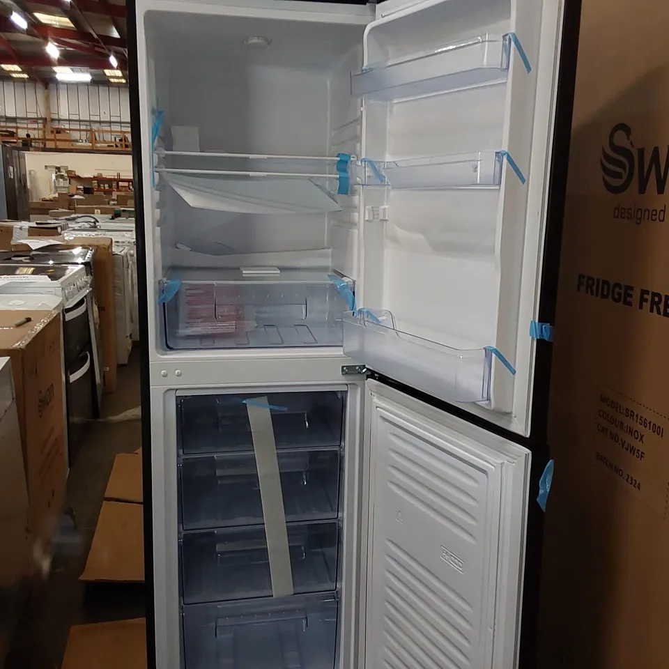 SWAN SR8161B 172CM HIGH, 55CM WIDE, 50/50 SPLIT FRIDGE FREEZER - BLACK