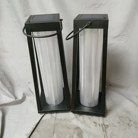 GARDEN REFLECTIONS WARM WHITE 3D EFFECT LED SOLAR LANTERN