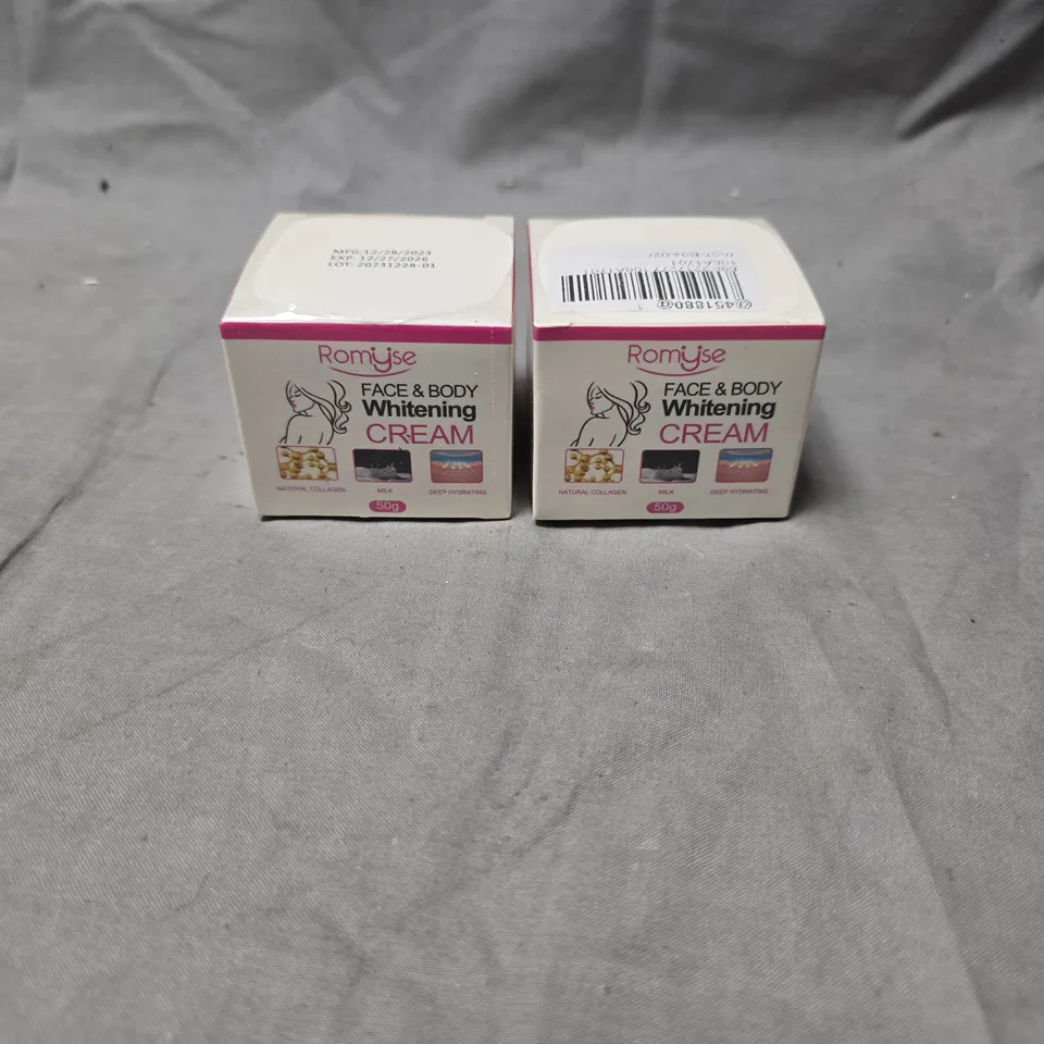 BOX OF APPROX 170 ROMYSE FACE & BODY WHITENING CREAM - COLLECTION ONLY