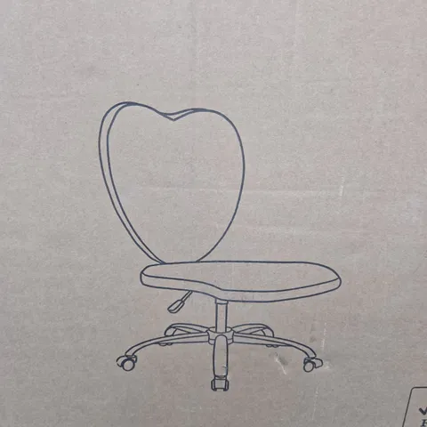 HEART PINK OFFICE CHAIR