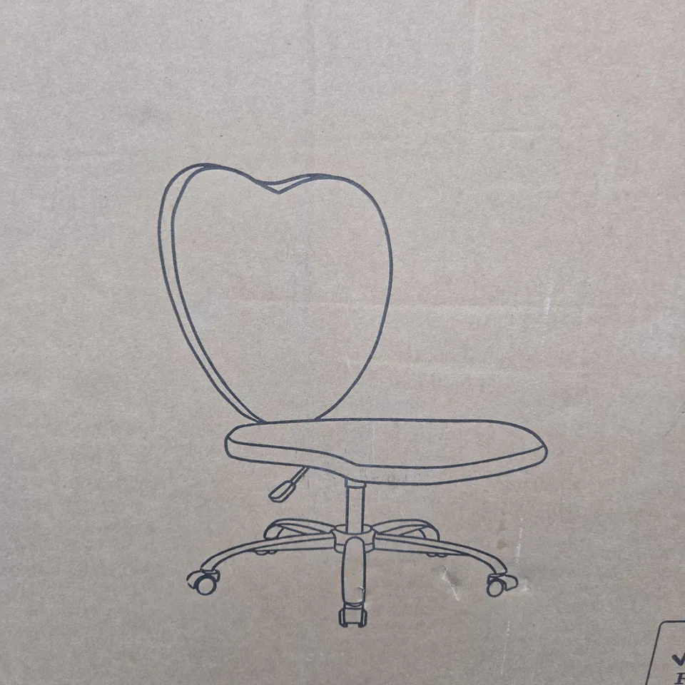 HEART PINK OFFICE CHAIR