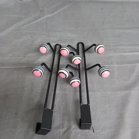 PAIR OF OVER DOOR COAT HANGER