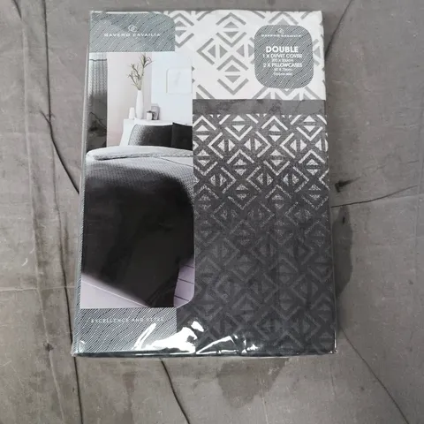 GAVENO CAVAILIA URBAN OMBRE DUVET SET IN GREY - DOUBLE