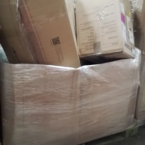 PALLET OF ASSORTED HOUSEHOLD GOODS AND PRODUCTS TO INCLUDE;AIR COOLER,BALANCE BIKE,PHONE CASE