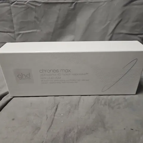 GHD CHRONOS MAX PROFESSIONAL HD MOTION STYLER – WIDE PLATE HAIR STRAIGHTENER (BOXED)