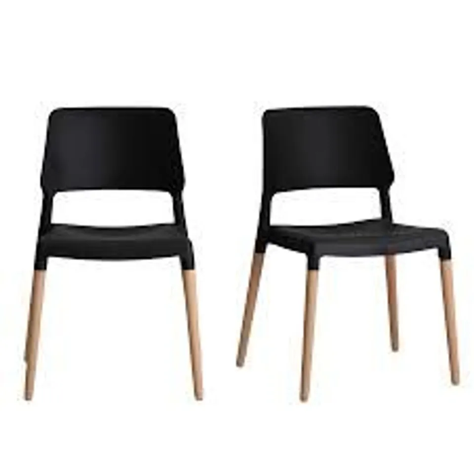 BOXED RIVA CHAIR -BLACK