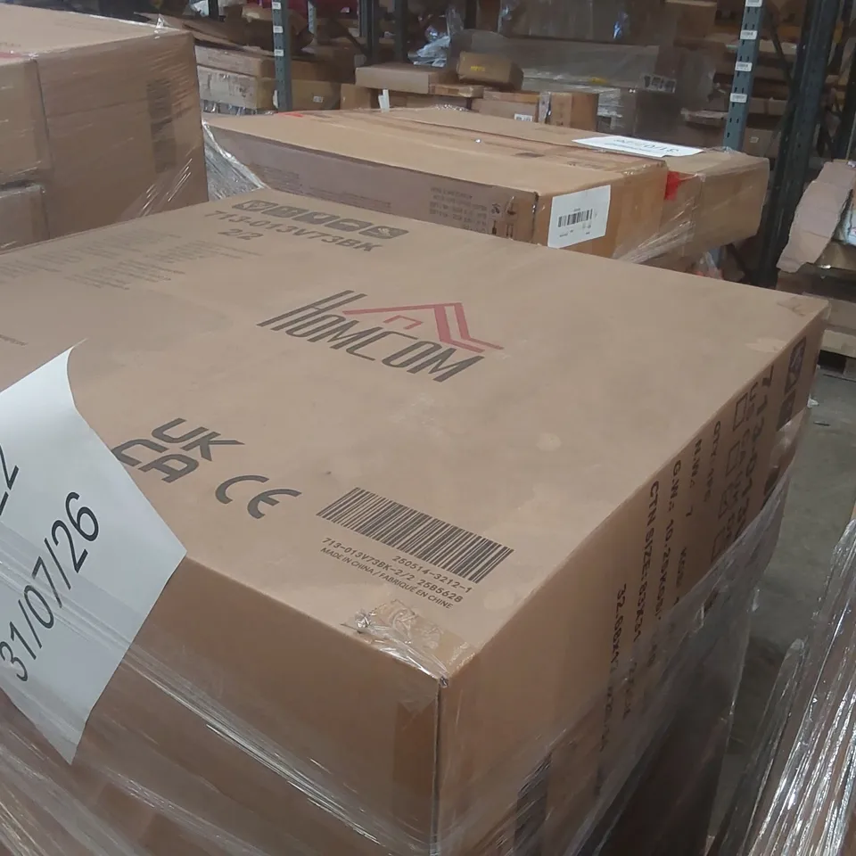 PALLET CONTAINING A VERY LARGE QUANTITY OF ASSORTED DESIGNER FURNITURE PARTS INCLUDING: RECLINER CHAIR PARTS ECT