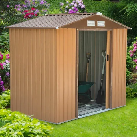 BOXED 7 FT W × 4.10 FT D TOOL SHED