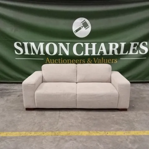 CORTES 3 SEATER FABRIC SOFA - NATURAL