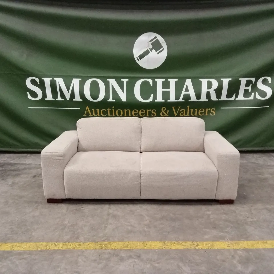 CORTES 3 SEATER FABRIC SOFA - NATURAL RRP £799