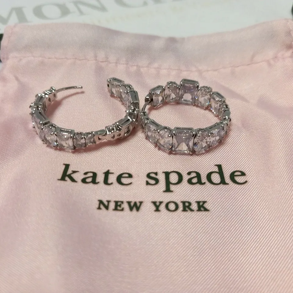 KATE SPADE CANDY SHOP STONE HOOPS