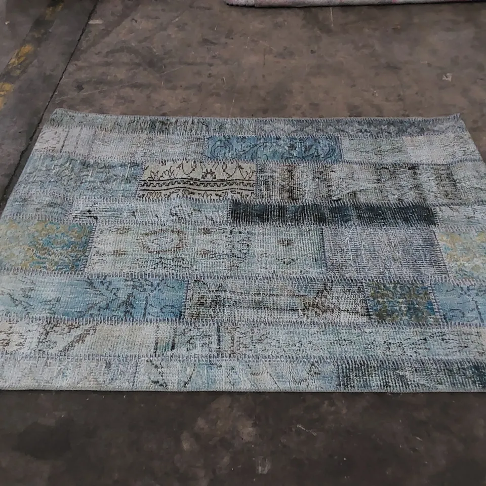 SIESTA EKOHALI RUG - AQUA // APPROX SIZE: 120 X 180cm