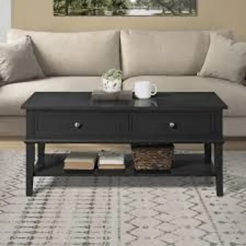 BOXED DOREL FRANKLIN COFFEE TABLE BLACK