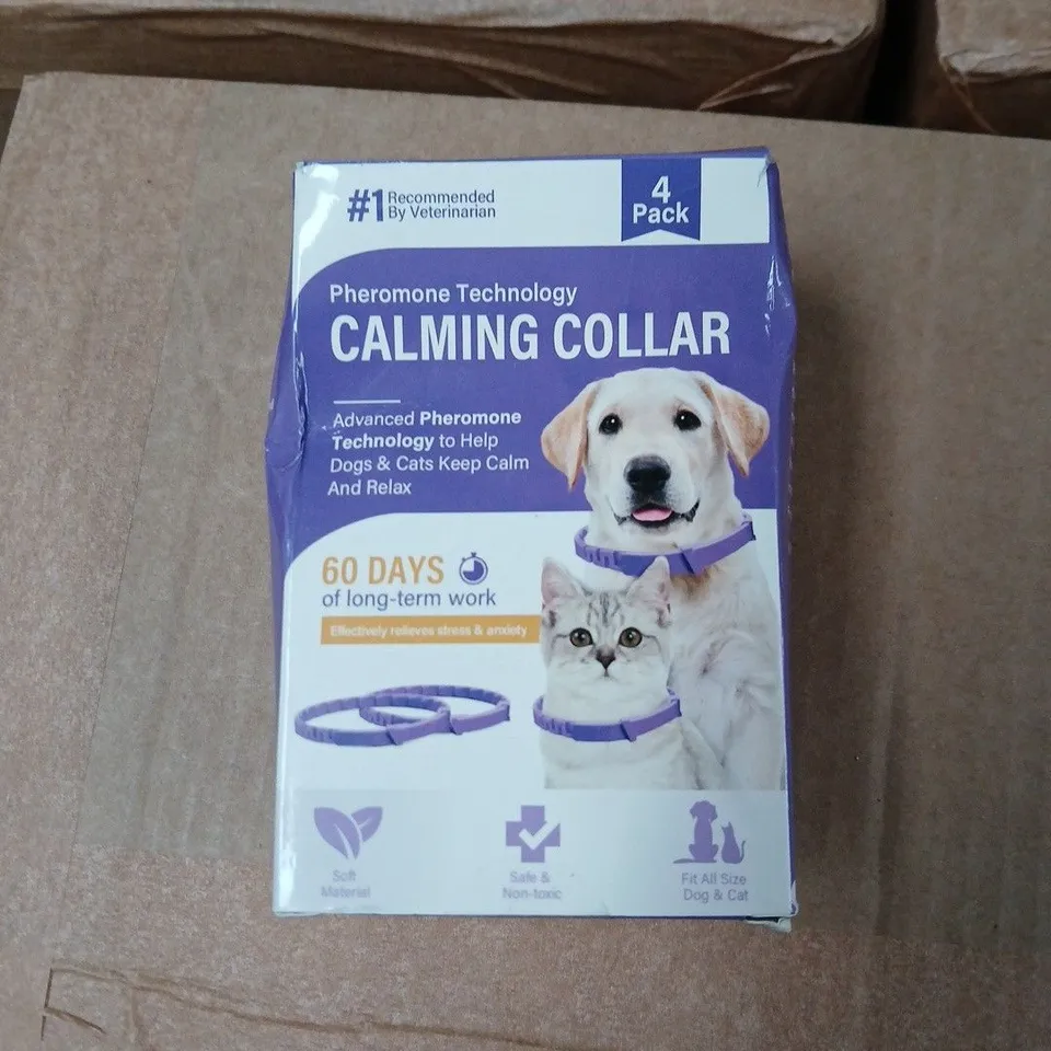 CALMING COLLAR FOR DOGS & CATS – 4 PACK (PHEROMONE TECHNOLOGY)