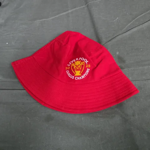 LIVERPOOL FC RED BUCKET HAT – LEAGUE CHAMPIONS SOUVENIR