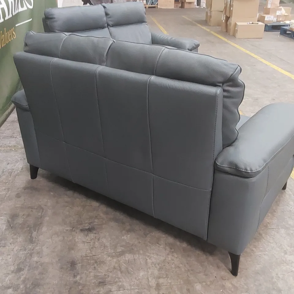 QUALITY DESIGNER ITALIAN MADE OLIVER SOFA SET // TO INCLUDE; THE OLIVER MAXI 2 SEATER LEATHER SOFA & OLIVER SMALL 2 SEATER SOFA 