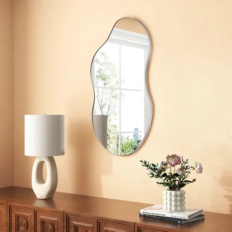 BOXED METAL ASYMMETRICAL MIRROR