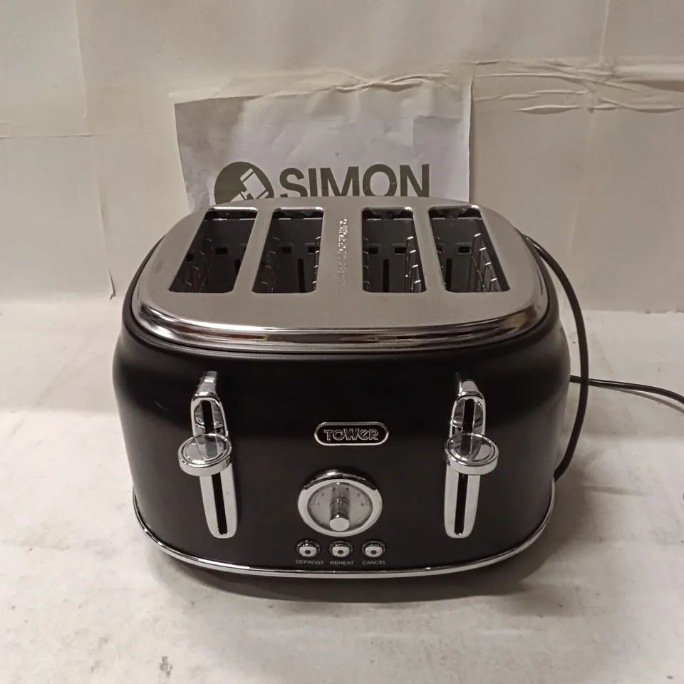 TOWER T20065BLK TOASTER