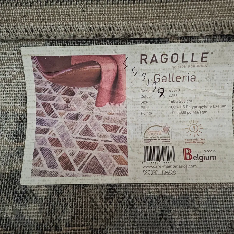 UNWRAPPED RAGOLLE GALLERIA PATTERNED RUG - 160X230CM