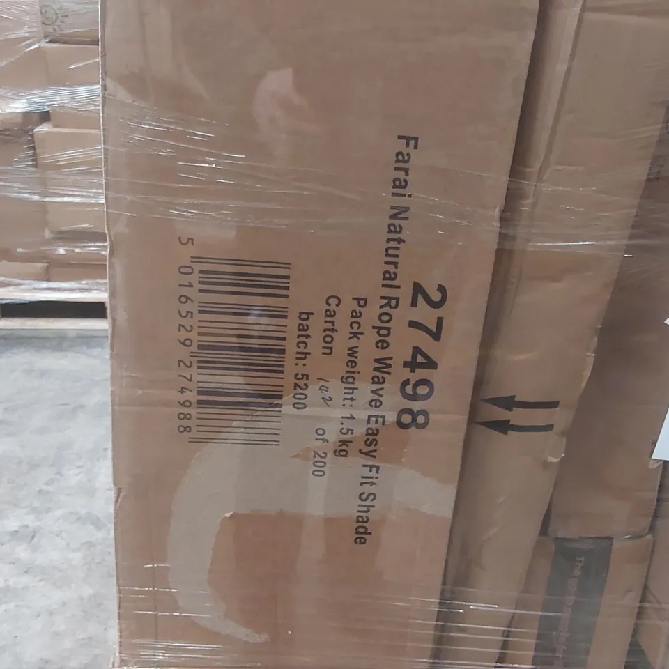 PALLET CONTAINING A VERY LARGE QUANTITY OF HOME LIGHTING PRODUCTS