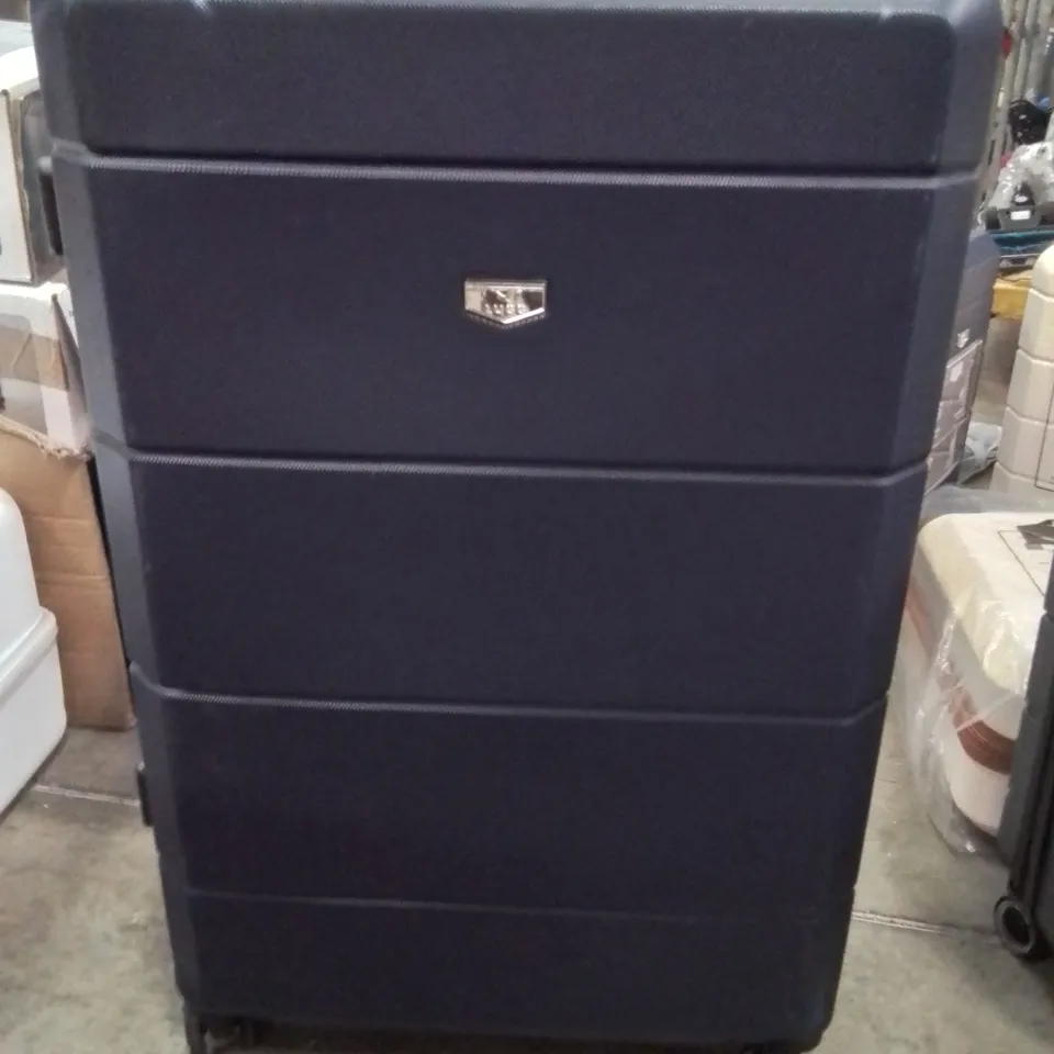 LUGG TRAVEL SUITCASE NAVY BLUE