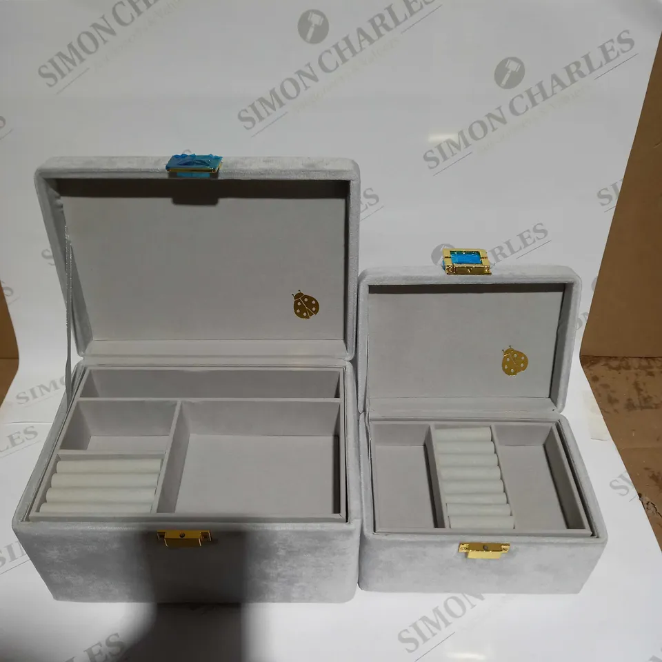 OUTLET BUNDLEBERRY BY AMANDA HOLDEN SET OF 2 VELVET TOUCH JEWELLERY BOXES