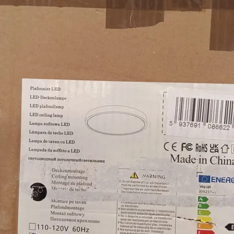 BOXED SLIM 40CM ROUND LED CEILING LIGHT (1 BOX)