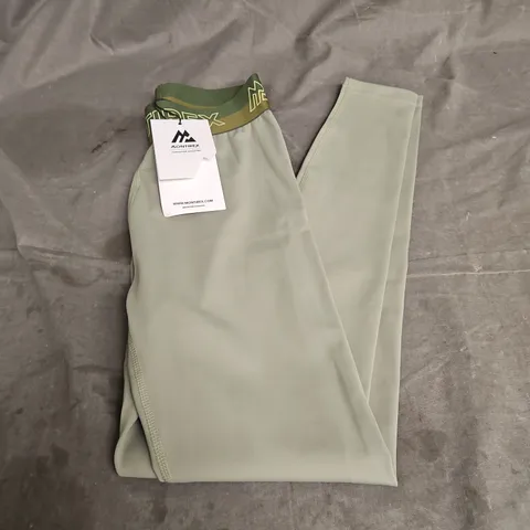 MONTIREX WOMENS ICON CONTRAST 2.0 LEGGINGS IN GREEN MIX SIZE XXS