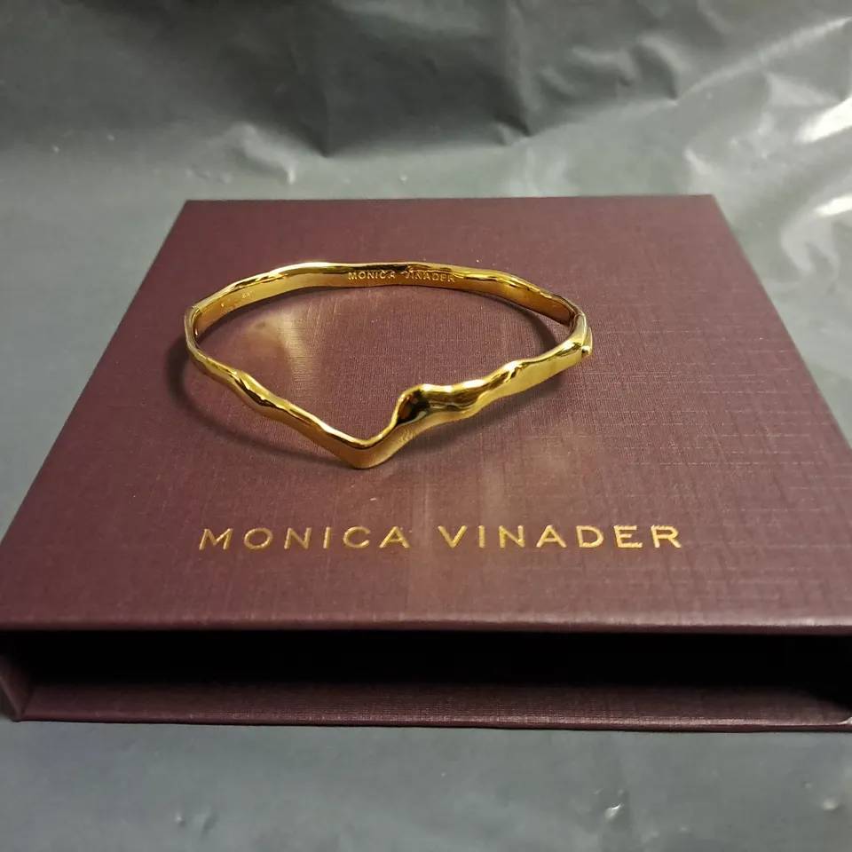 BOXED MONICA VINADER WAVE WRAP CLIP BRACELET 