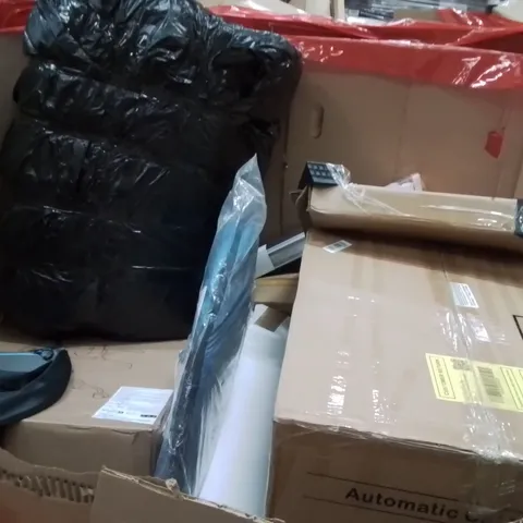 PALLET OF ASSORTED HOUSEHOLD GOODS AND PRODUCTS TO INCLUDE;AUTOMATIC CAT LITTER BOX,OFFICE CHAIR,POPUP TENT