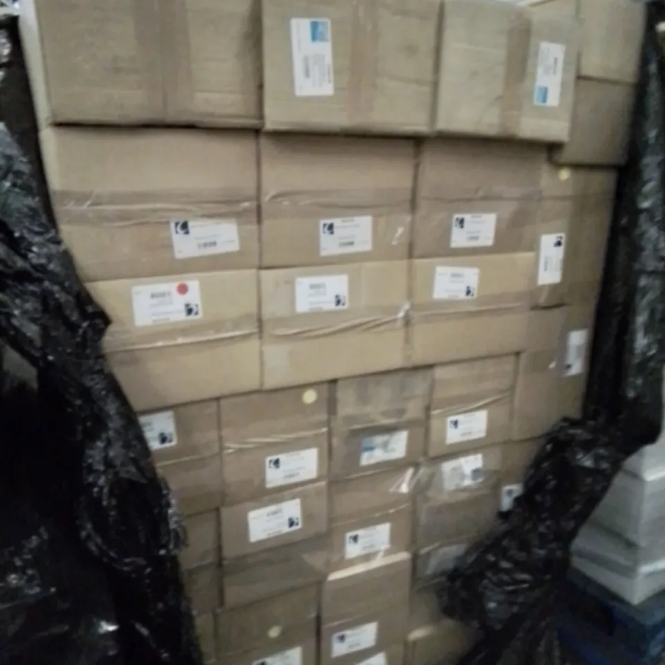 PALLET OF APPROXIMATELY 35 BOXED 200 TOILET ROLL HOLDERS HACIENDA WHITE
