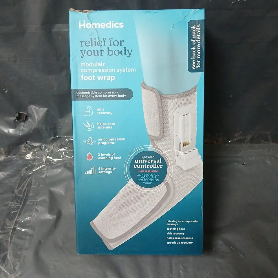 HoMedics Foot Wrap Modular Compression System – Relief for Your Body 