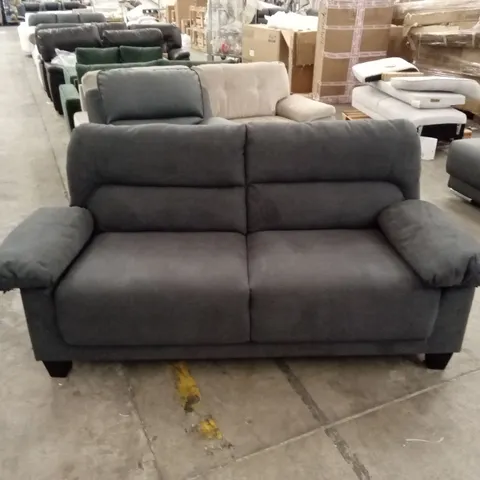 AUSTIN 3 SEATER SOFA, SLATE GREY CLASSIC PLUSH FABRIC