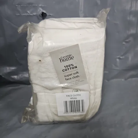APPROXIMATELY 48 SUPER SOFT FACE CLOTHS IN WHITE