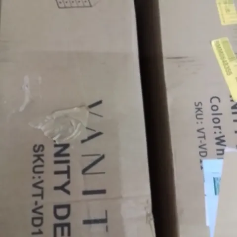 BOXED ALLISTON DRESSING TABLE WITH LED LIGHTS (2BOXES)