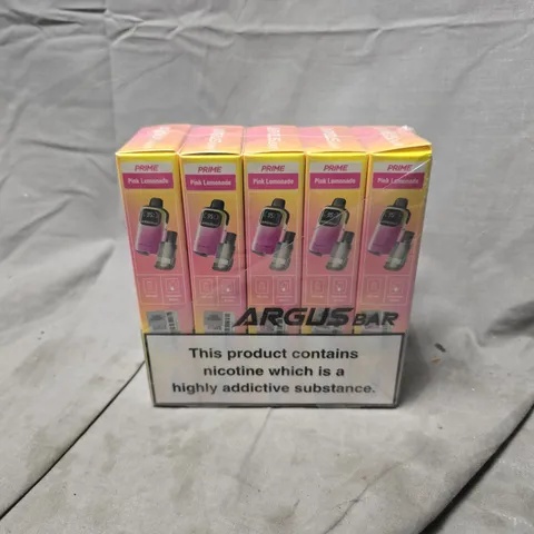 BOXED AND SEALED ARGUS BAR PRIME PINK LEMONADE MULTIPACK (5PCS)