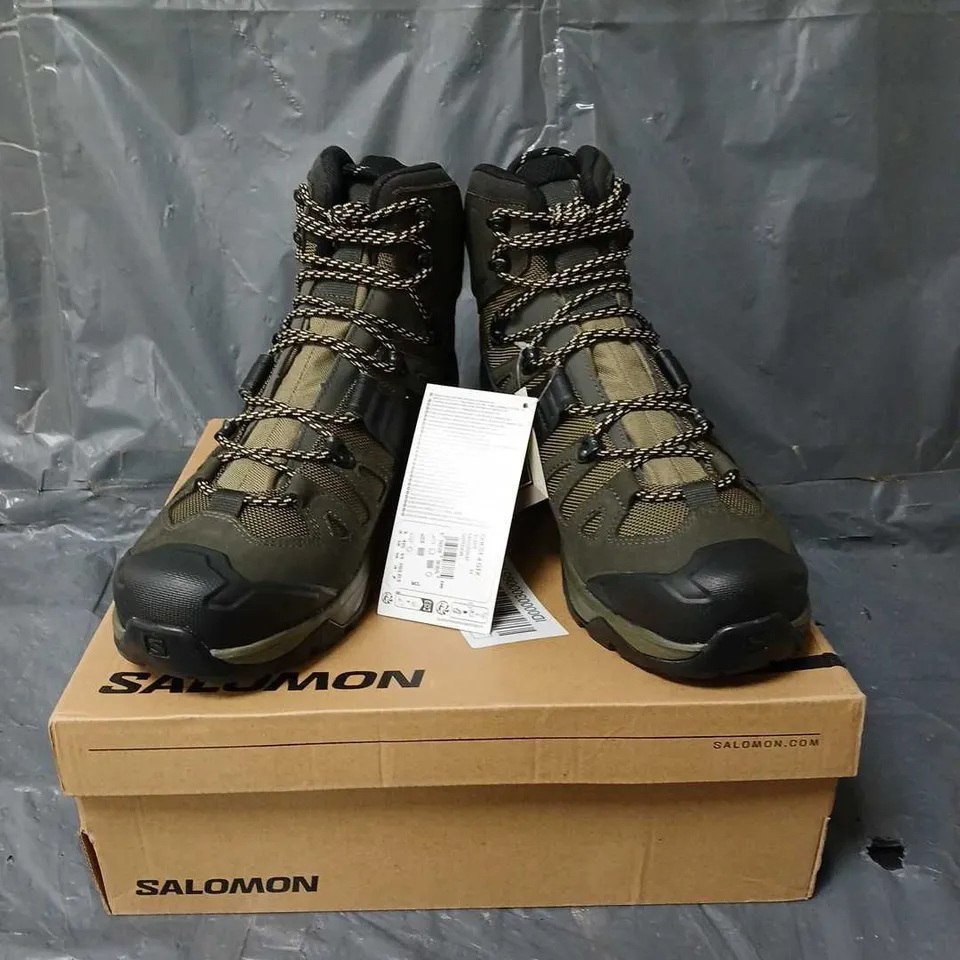 SALOMON QUEST 4 GTX BOOTS OLIVE NIGHT/PEAT/SAFARI SIZE 9