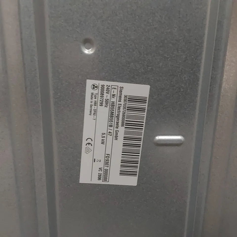 SIEMENS HB55MB551B BUILT-IN DOUBLE ELECTRIC OVEN, STAINLESS STEEL
