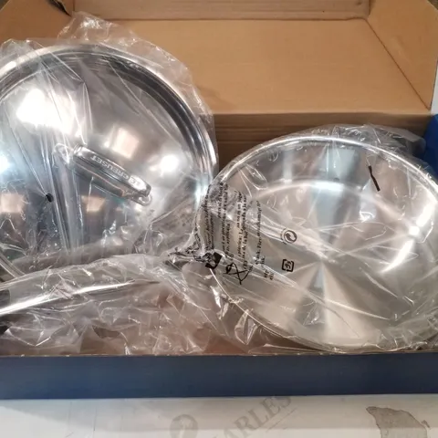 BOXED LE CREUSET 3-PLY STAINLESS STEEL SAUTE PAN 24CM