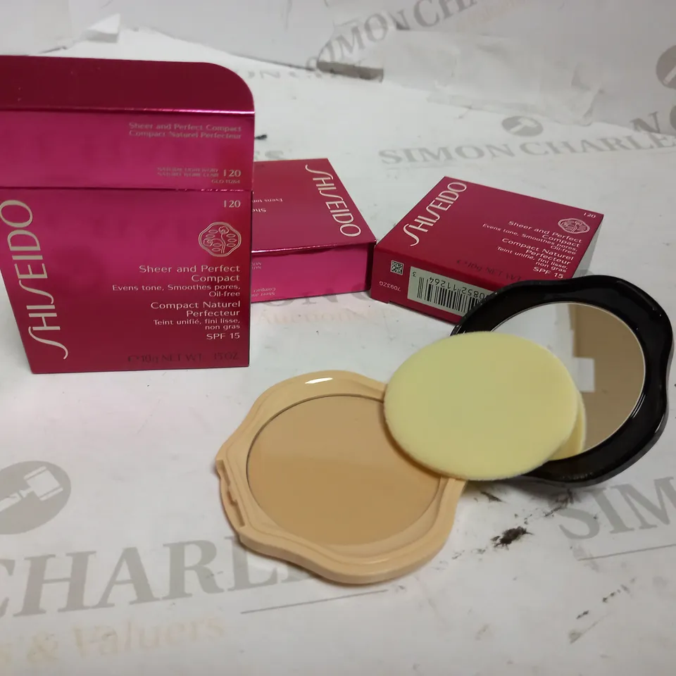 LOT OF APPROX 3 SHISEIDO COMPACT NATUREL FOUNDATION